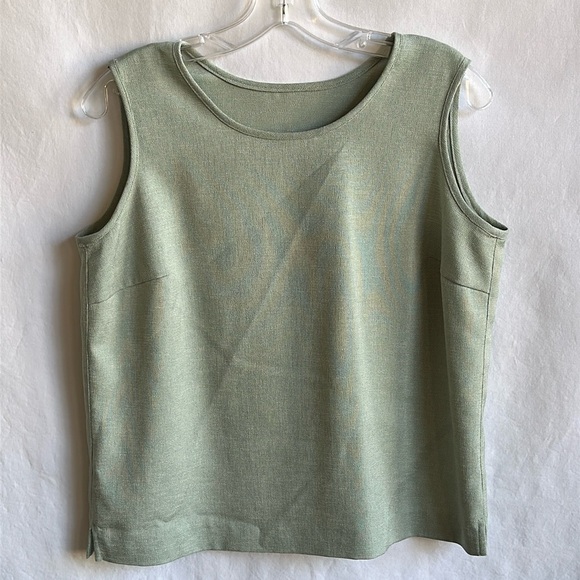 Tops - Celery green tank top, size L